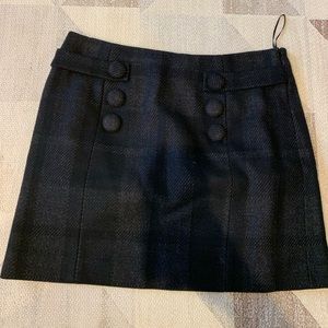 J Crew wool mini skirt